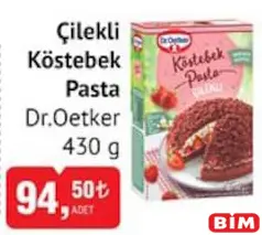 DR. OETKER ÇİLEKLİ KÖSTEBEK PASTA 430 G